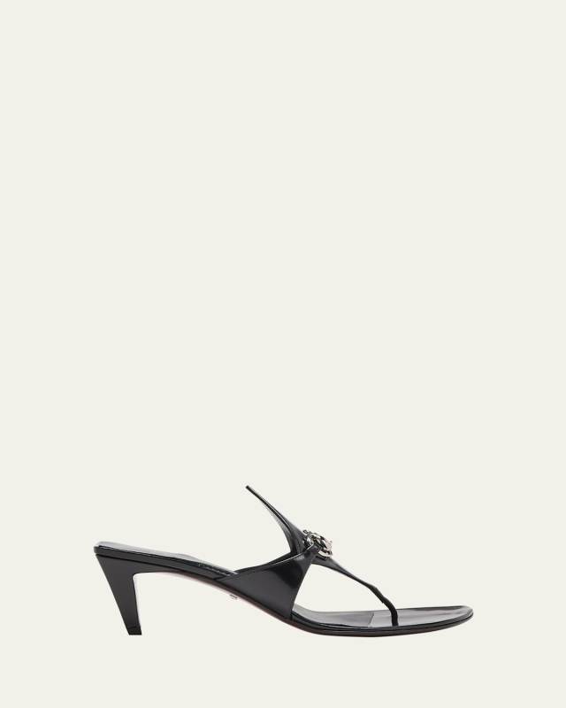 Mariame Leather Bit Thong Sandals